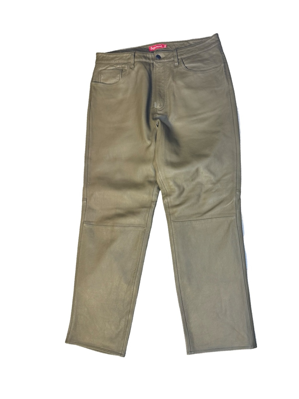 SUPREME LEATHER PANTS